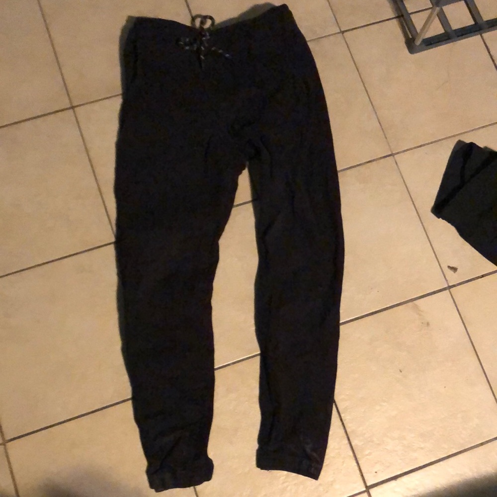 Black jogger pants medium Charles and a half